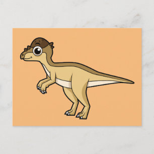 Carte Postale Illustration Mignonne D'Un Pachycéphalosaure Dinos
