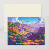 Carte Postale Illustration moderne du parc national du Grand Can (Devant / Derrière)