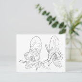 Carte Postale Illustration Monkshood (Debout devant)