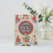 Carte Postale Illustration montrant la philosophie hermétique de (Debout devant)