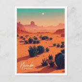 Carte Postale Illustration Nevada Arizona Travel Place (Devant)