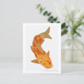 Carte Postale Illustration numérique de Koi Carp (Debout devant)