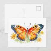 Carte Postale Illustration papillon (Devant / Derrière)