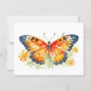 Carte Postale Illustration papillon