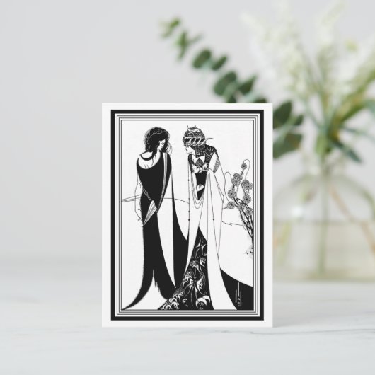 Carte postale : Illustration par Aubrey Beardsley (Debout devant)