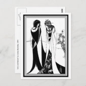 Carte postale : Illustration par Aubrey Beardsley (Devant / Derrière)
