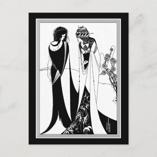 Carte postale : Illustration par Aubrey Beardsley (Devant)