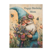 Illustration personnalisable de gnome de fleurs