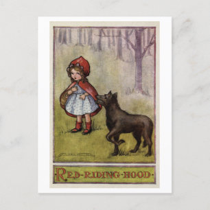 Carte Postale Illustration Petit Boîtier Rouge