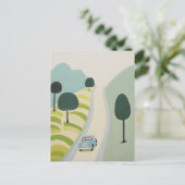 Carte Postale Illustration pittoresque du voyage routier (Debout devant)