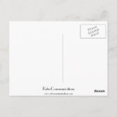 Carte Postale Illustration Poinsettia vintage (Dos)