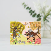 Carte Postale illustration pour enfants (Debout devant)