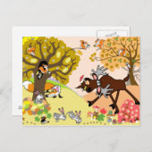 Carte Postale illustration pour enfants (Devant / Derrière)