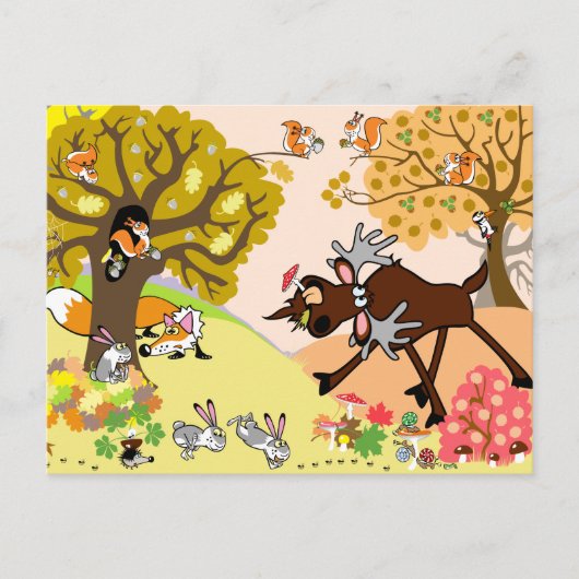 Carte Postale illustration pour enfants (Devant)