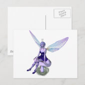 Carte Postale Illustration Purple Faery - POSTCARD (Devant / Derrière)