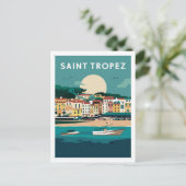 Carte Postale Illustration Saint Tropez France (Debout devant)