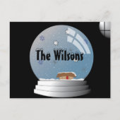 Carte Postale Illustration Snowglobe (Devant)