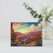 Carte Postale Illustration stylisée Parc national du Grand Canyo (Debout devant)