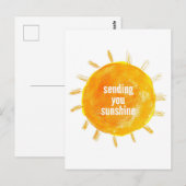 Carte postale Illustration Sunshine (Devant / Derrière)