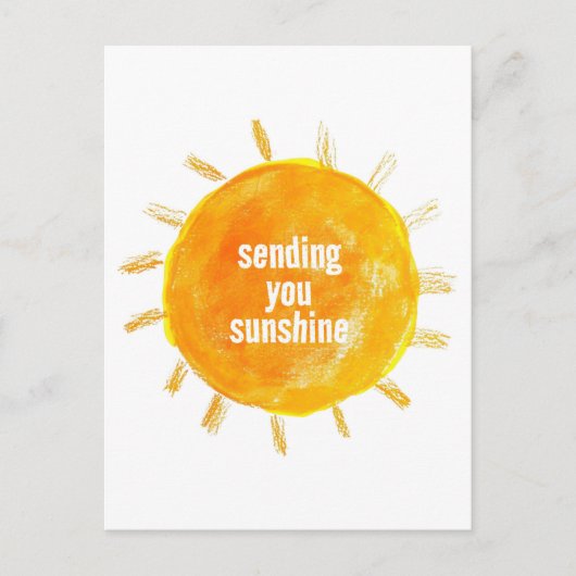 Carte postale Illustration Sunshine (Devant)