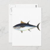 Carte Postale Illustration thon rouge (Devant / Derrière)