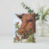 Carte Postale Illustration "Tom Thumb and the Cow" (Debout devant)