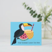 Carte Postale Illustration Toucan (Debout devant)