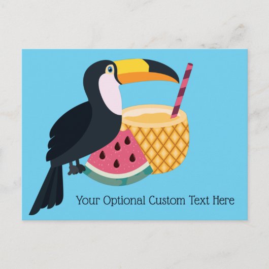 Carte Postale Illustration Toucan (Devant)