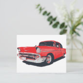 Carte Postale Illustration vectorielle Chevy Bel Air (Debout devant)