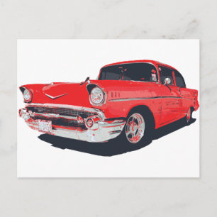 Carte Postale Illustration vectorielle Chevy Bel Air