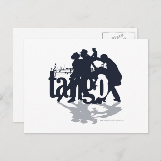 Carte Postale Illustration Vendredi : Tango (Devant / Derrière)