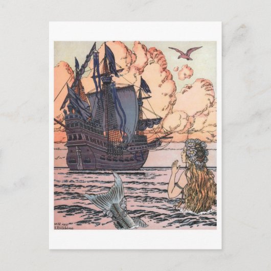 Carte postale Illustration vintage (Devant)