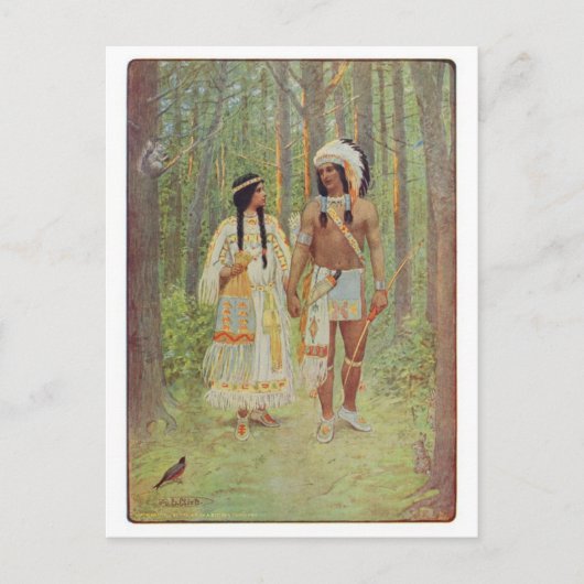 Carte postale Illustration vintage (Devant)