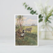 Carte postale Illustration vintage (Debout devant)