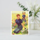 Carte postale Illustration vintage (Debout devant)