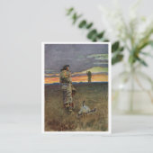 Carte postale Illustration vintage (Debout devant)