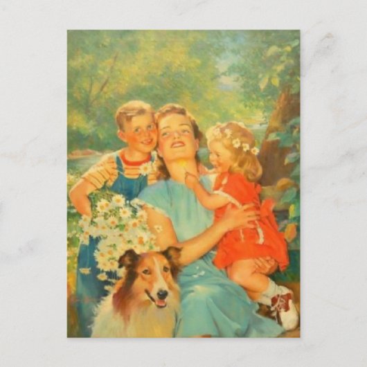 Carte postale Illustration vintage (Devant)