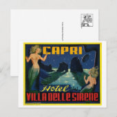 Carte postale Illustration vintage (Devant / Derrière)