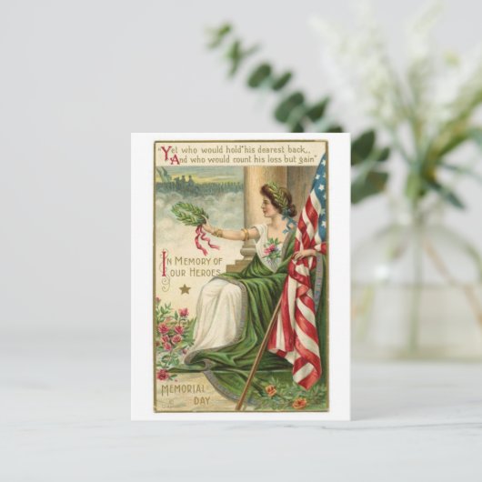 Carte postale Illustration vintage (Debout devant)