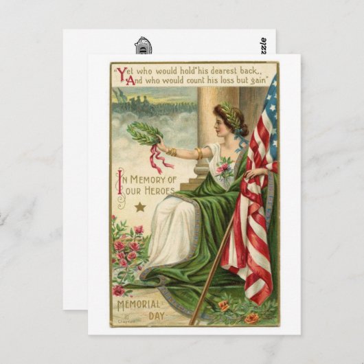 Carte postale Illustration vintage (Devant / Derrière)