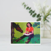 Carte postale Illustration vintage (Debout devant)