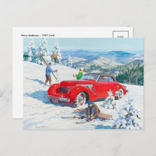 Carte postale Illustration vintage (Devant / Derrière)