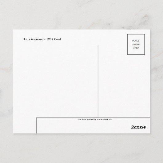 Carte postale Illustration vintage (Dos)