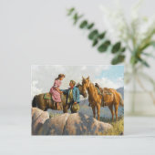 Carte postale Illustration vintage (Debout devant)