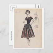 Carte postale Illustration vintage (Devant / Derrière)