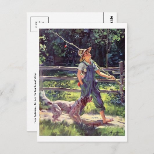 Carte postale Illustration vintage (Devant / Derrière)