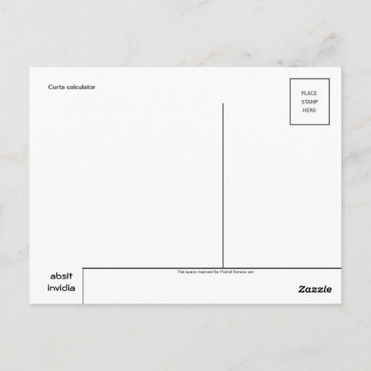 Carte postale Illustration vintage (Dos)