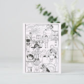 Carte postale Illustration vintage (Debout devant)