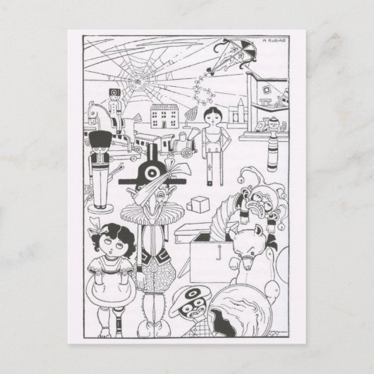 Carte postale Illustration vintage (Devant)