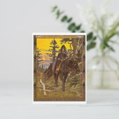 Carte postale Illustration vintage (Debout devant)